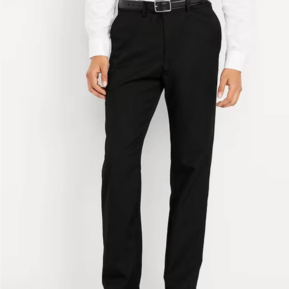 NWT Old Navy Men's Straight Built in Flex Dress Pants 33x30 Black